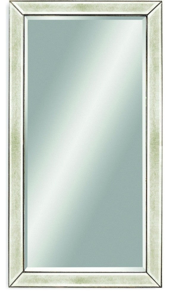 Beaded Floor Mirror - 43" x 79" - Silver