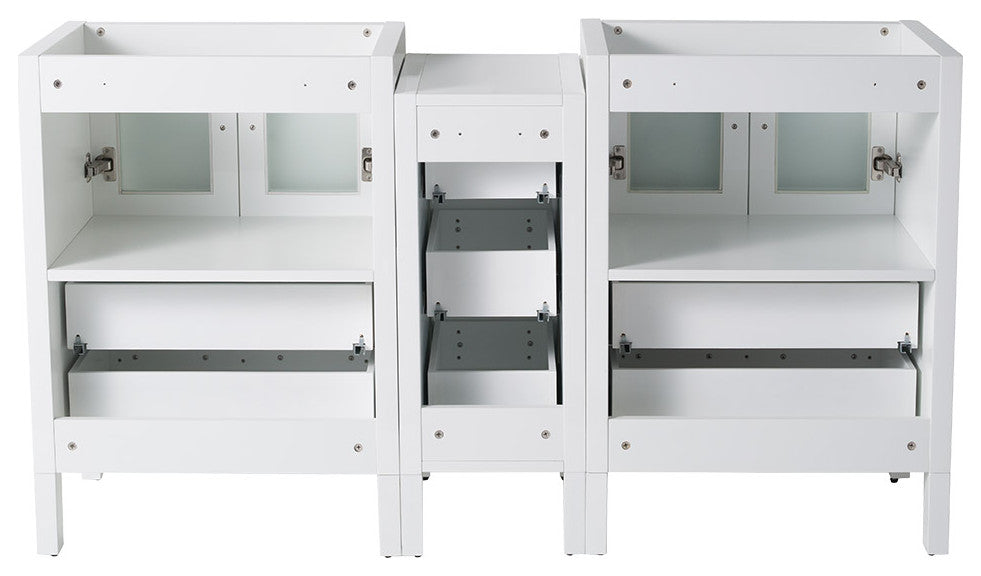 Fresca FCB62-241224WH Torino 60" White Modern Bathroom Cabinets