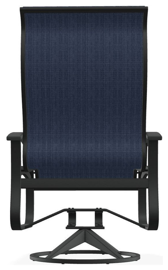 Belle Isle Sling Outdoor Swivel Rocker, Mavi/Graphite