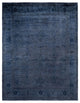 Overdyed One-of-a-Kind Hand-Knotted Area Rug Black, 8' 1" x 10' 3"