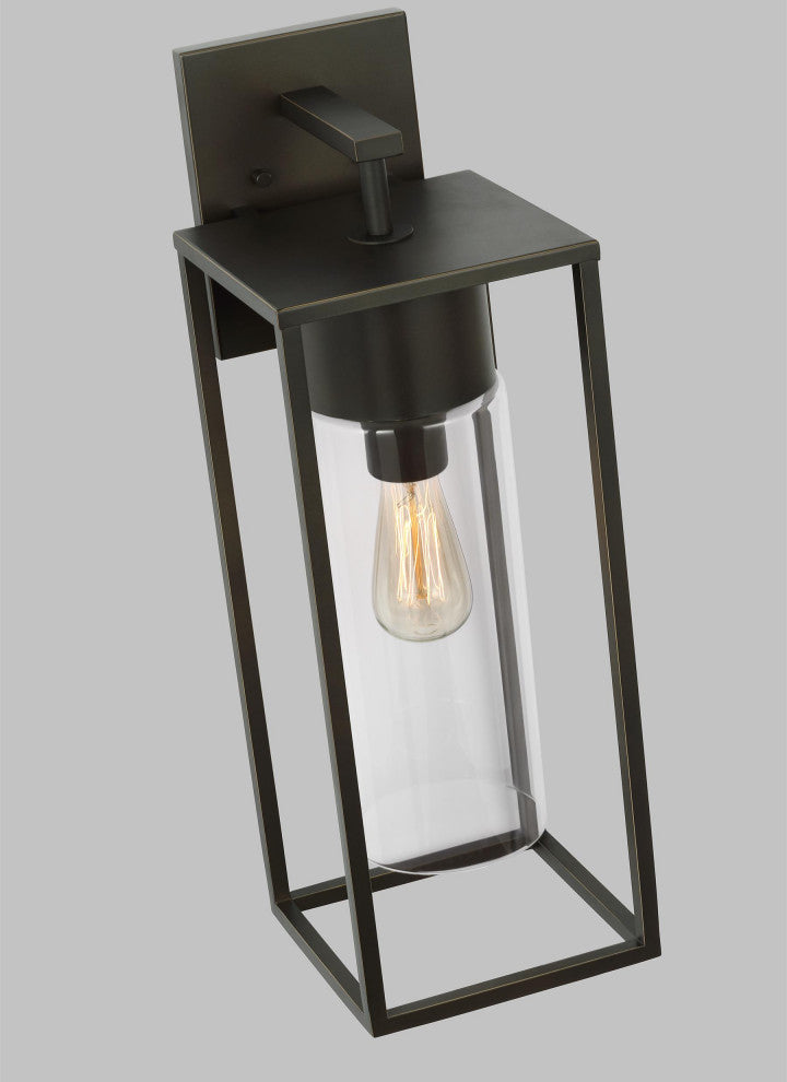 Vado Extra Large One Light Outdoor Wall Lantern, Antique Bronze