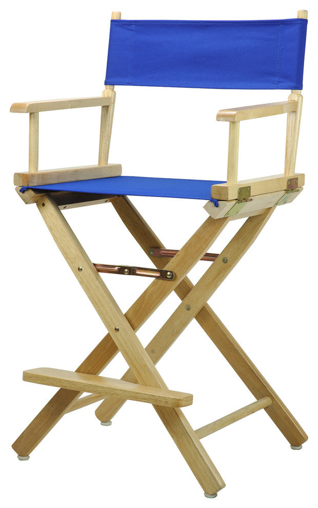 024" Director's Chair Natural Frame-Royal Blue Canvas