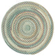 Sherwood Forest Braided Round Run, Light Blue, 7'6"