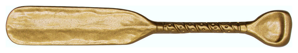 Wrapped Handle Canoe Paddle Cabinet Pull, Lux Gold