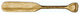 Wrapped Handle Canoe Paddle Cabinet Pull, Lux Gold