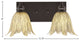 Edge 2-Light Bath Bar, Espresso Finish, 7" Vanilla Leaf Glass
