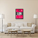 "LON London Luggage Tag 2" Fine Art Print