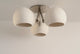 Claylight Clover: Semi-Flush Mount Ceiling Light, Incandescent