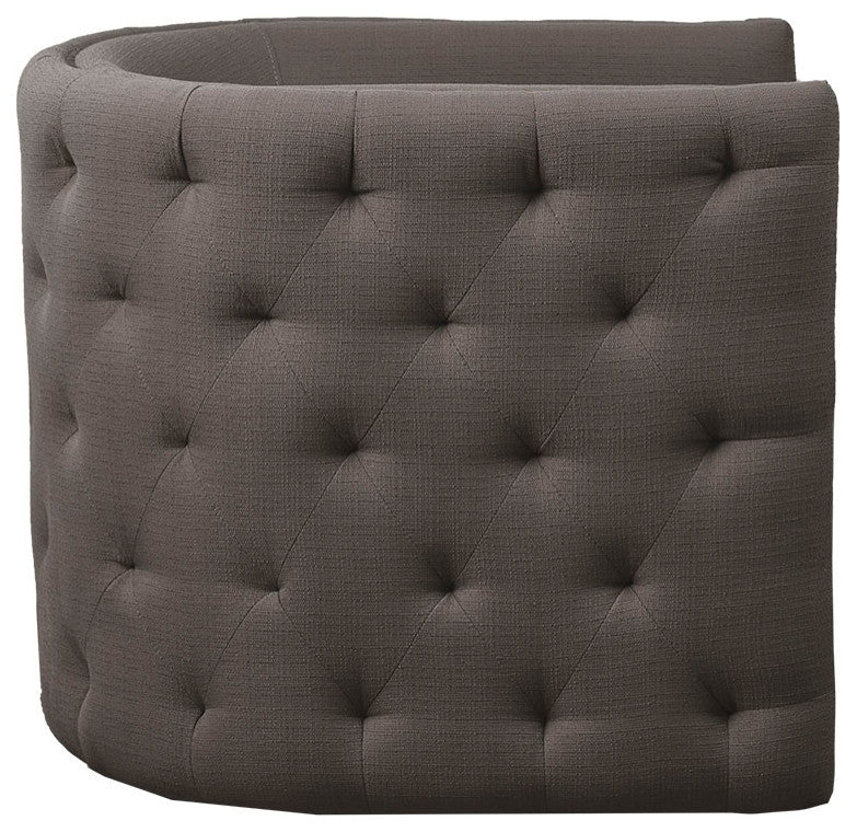 Madison Park Capstone Swivel Chair, Dark Gray