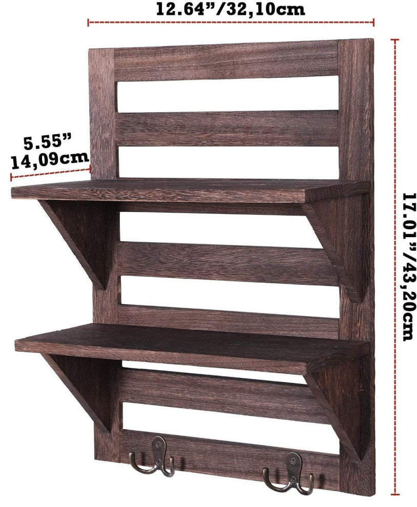Rustic Wall Mounted Shelves for Kitchen