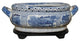 Unique Blue and White Porcelain Foot Bath Basin Chinese Blue Willow