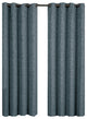 Fiorela 2PC Jacquard Grommet Curtains, Blue, 108"x96", Set of 2