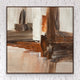 54x54 inches brown white handmade abstract Original Large wall art