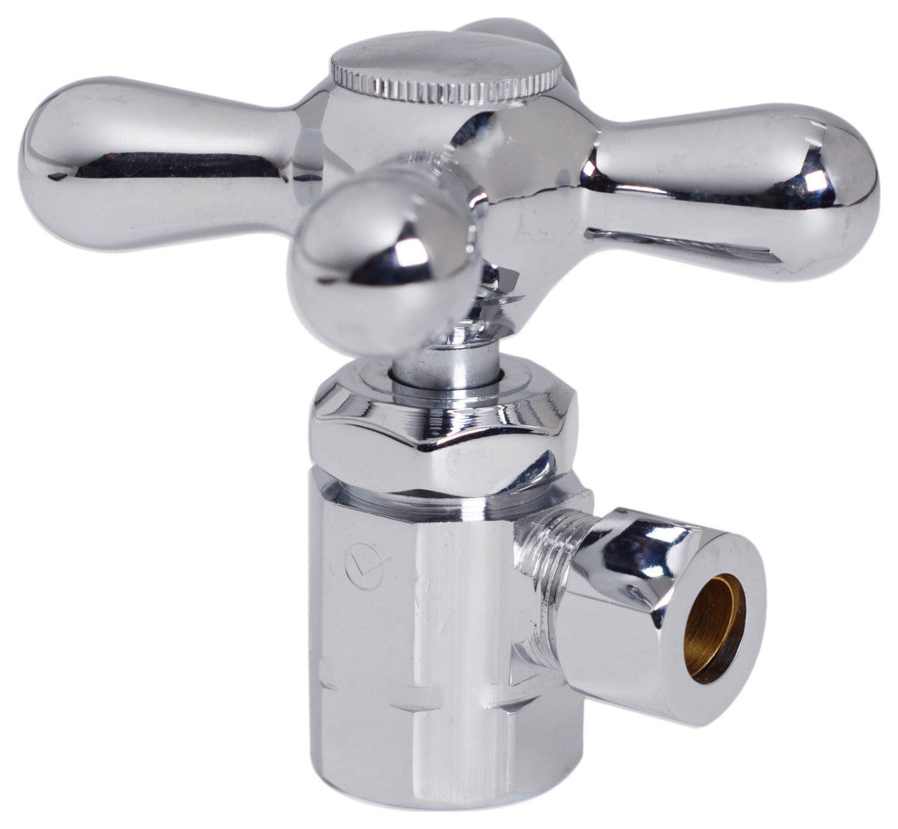 Supply Kit - 1/2" Ips X 3/8" Od X 15" Corrugated In Satin Nickel, Polished Chrome