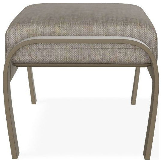 Belle Isle Cushion Outdoor Ottoman, Cast/Beachwood