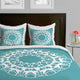Deny Designs Karen Harris Mod Medallion Aqua Duvet Cover-Lightweight