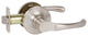 Callan Newport Passage Lever Set, Satin Nickel