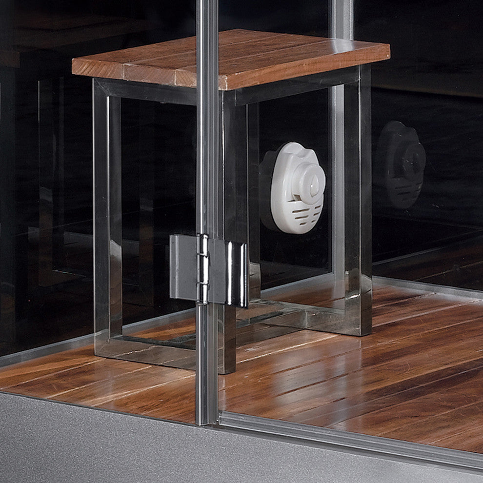 Platinum DZ959F8-BLK-L Black Steam Shower, Black, Left Shower