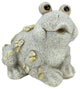 17.3" Weathered Gray Stone-Inspired Frog Outdoor Patio Garden Statue
