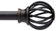 Coppola Single Rod, Burnished Black, 28-48"
