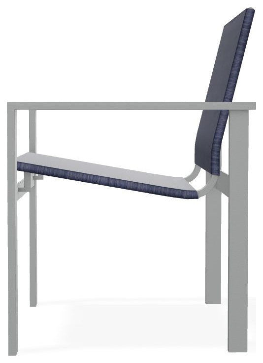 Tribeca Sling Outdoor Stackable Armchair, Collect Indigo/Graphite