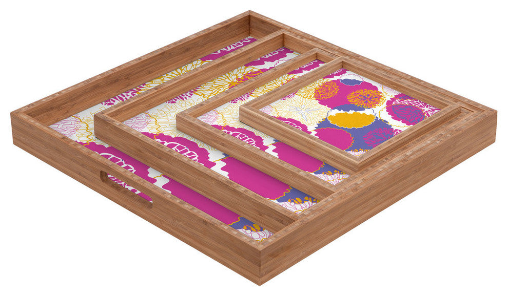 Deny Designs Karen Harris Brandywine Falls Merlot Incarnation Square Tray
