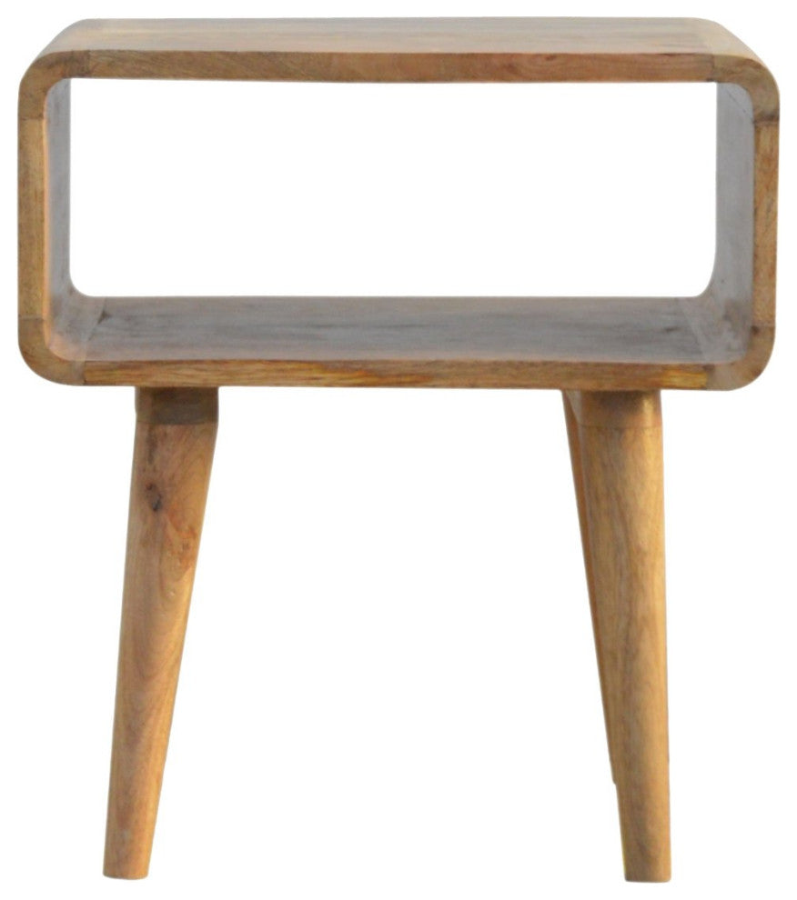 Curved Open Nightstand
