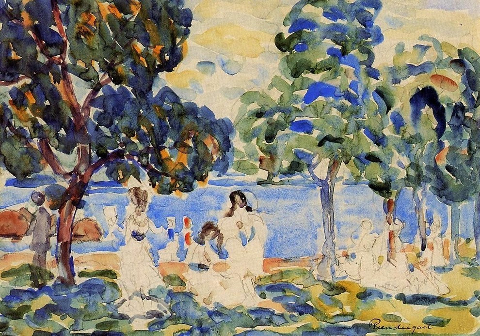 Maurice Prendergast Summer Day - 18" x 27" Premium Canvas Print