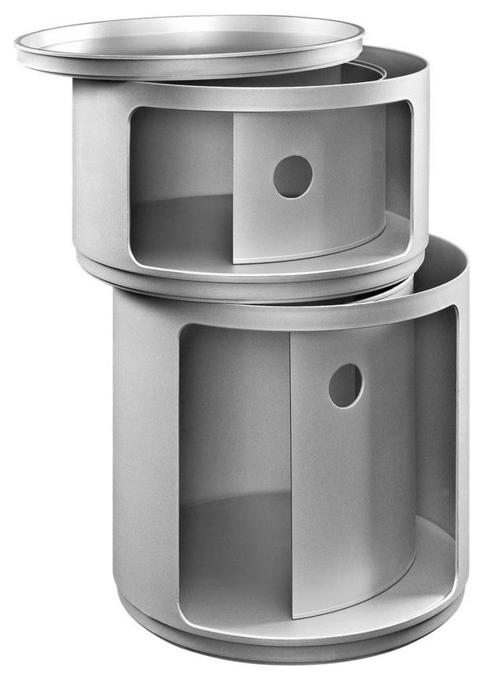 Modern Silver Orbit Storage Module