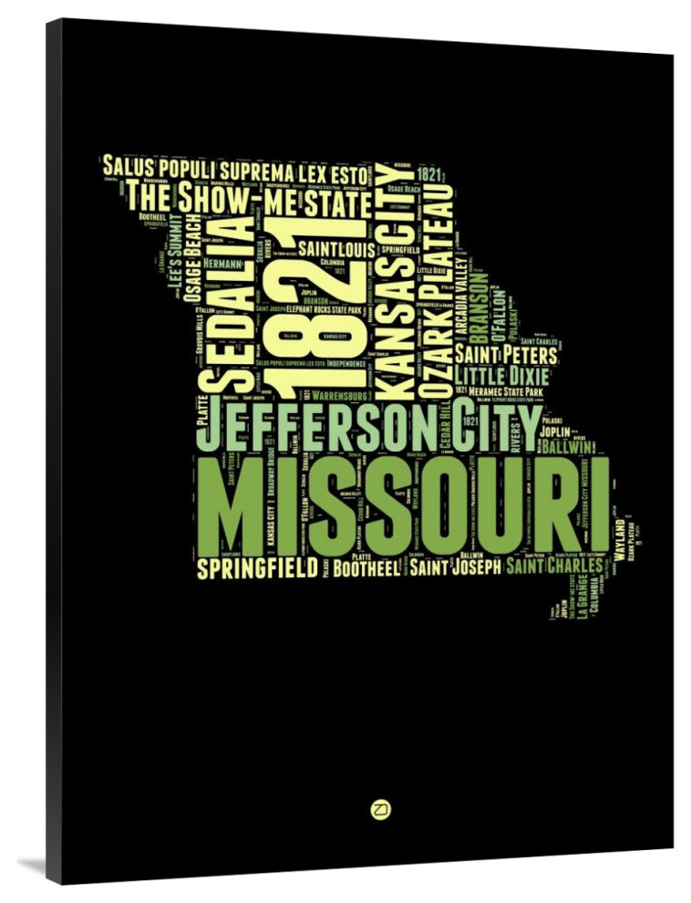 "Missouri Word Cloud 1" Fine Art Print