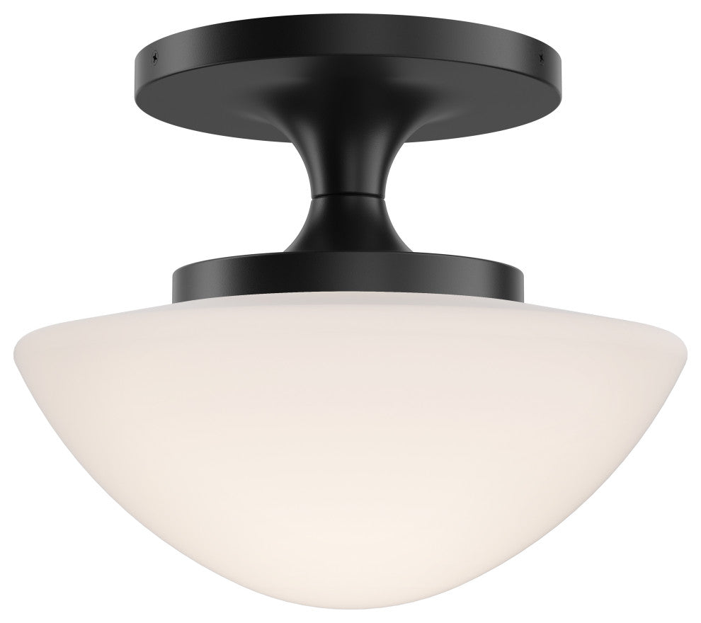 Hinkley Knox Small Semi-Flush Mount, Black