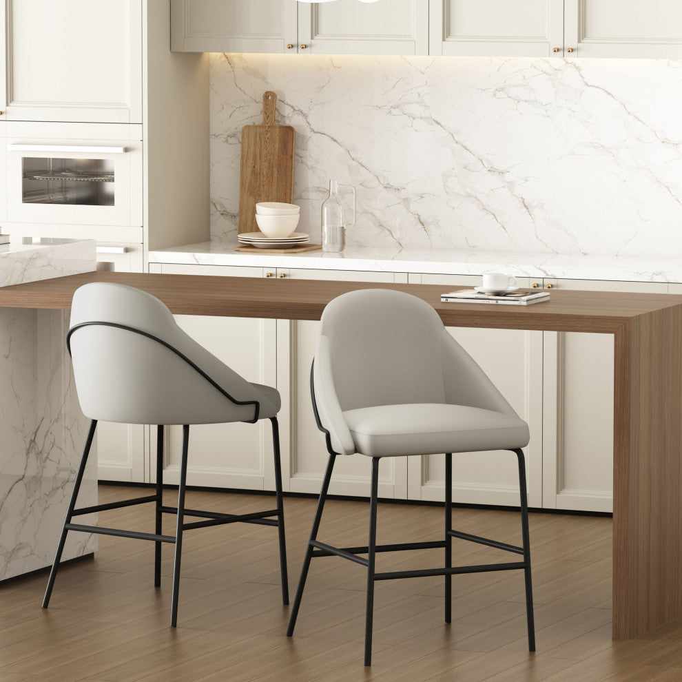 Manhattan Comfort Gracie Counter Stool, Set of 2