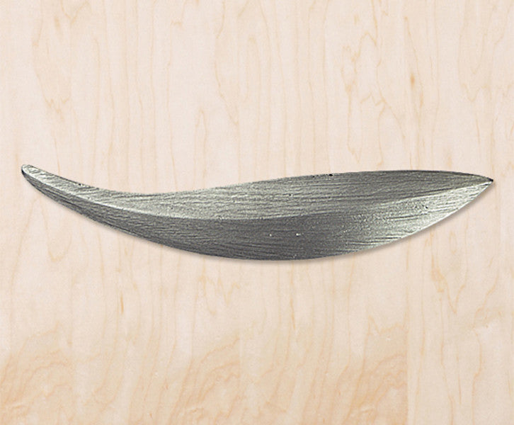 Leaf Cabinet Hardware Pull, Vintage Pewter