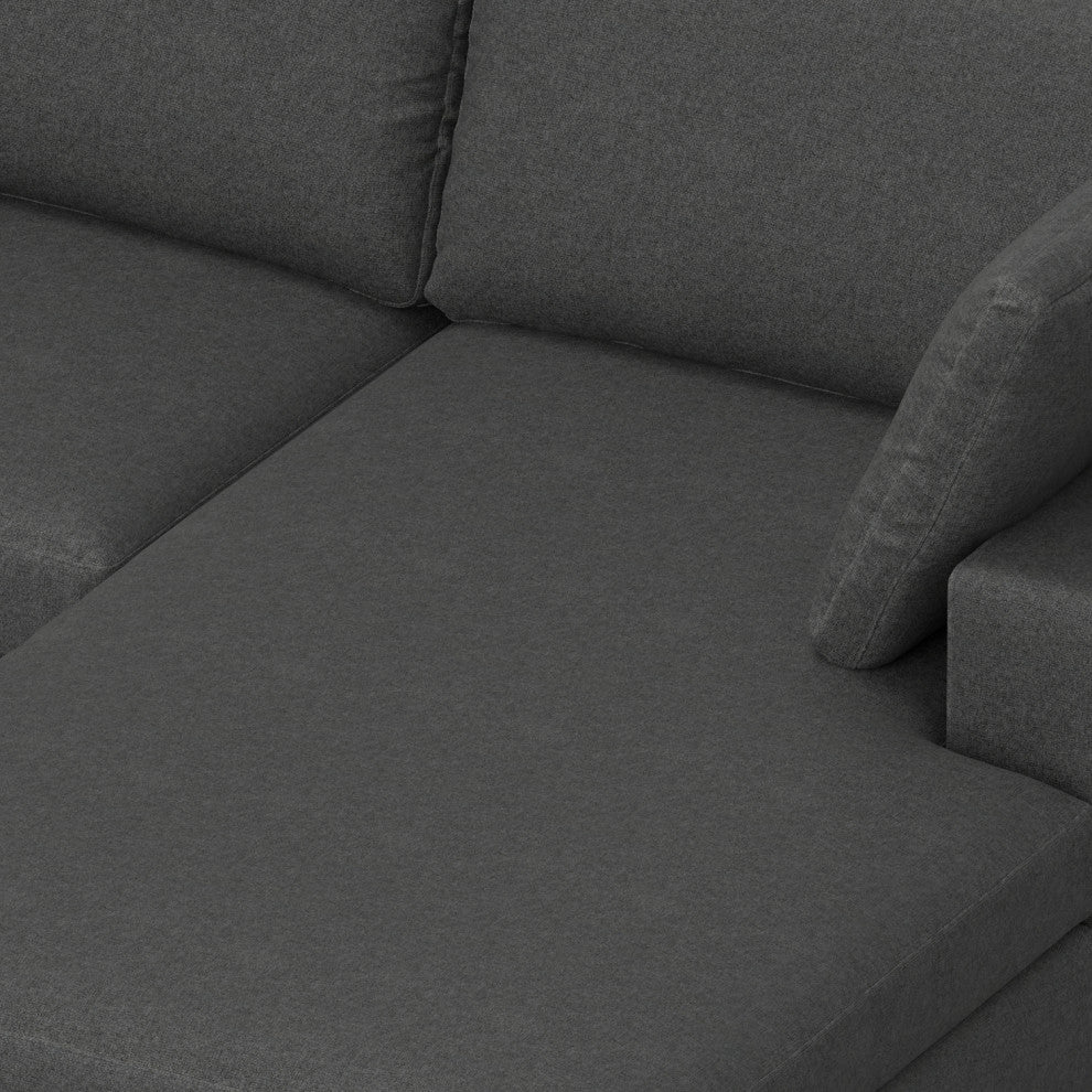 Charlie Right-Facing Sectional in Tightly Woven Performance Fabric