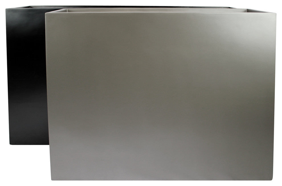 Calistoga Tall Rectangle Planter Box, White, 36"x12"x30"