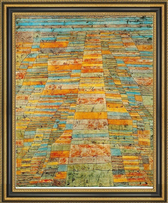 Paul Klee Highway and Byways - 20" x 25" Framed Premium Canvas Print