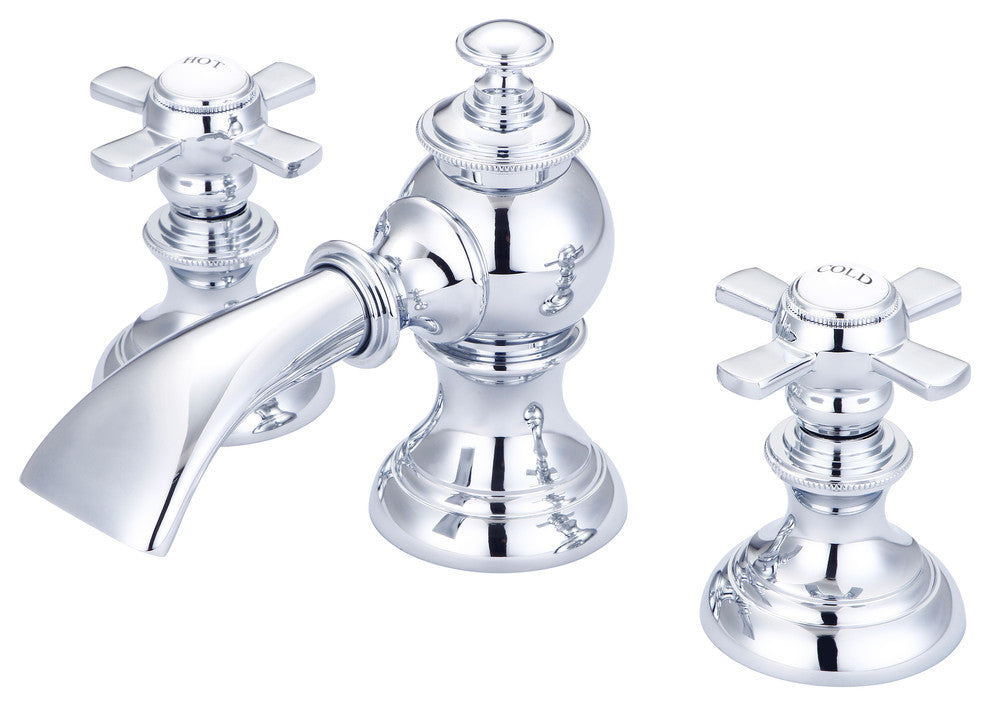 Water Creation Modern Classic Widespread Lavatory Faucet With Pop-Up Drain