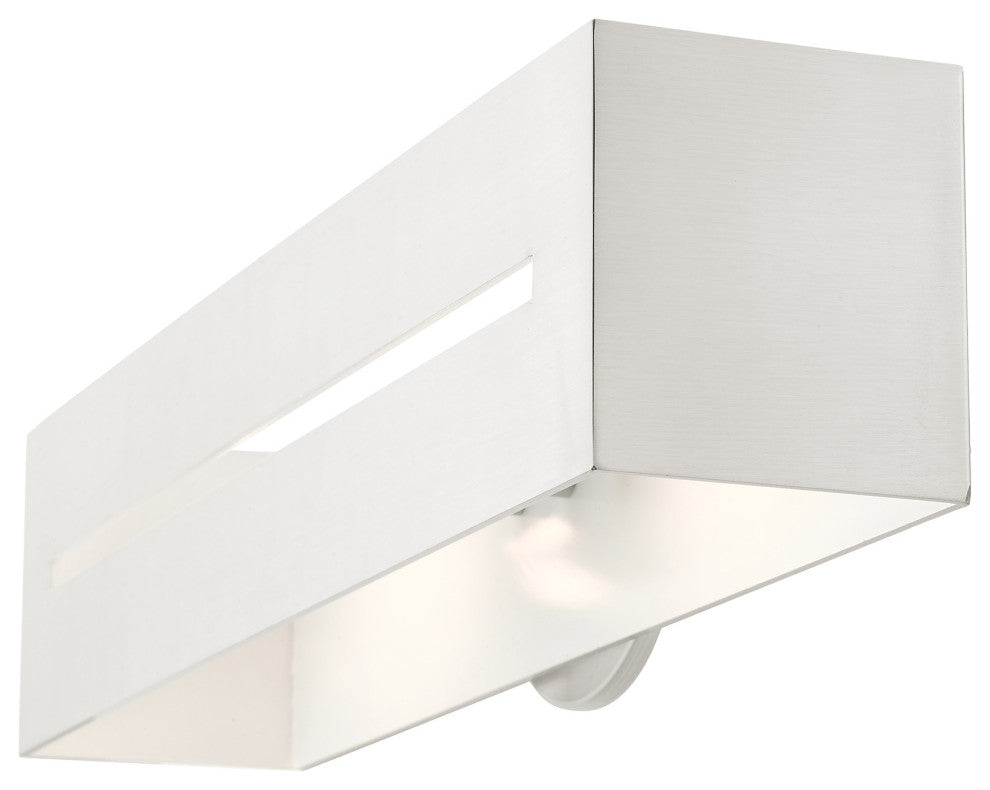 Brushed Nickel Urban, Industrial, Vanity Sconce