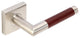 Cabernet Lever, Tubular Privacy, Satin Stainless Steel, 2-3/4" Backset