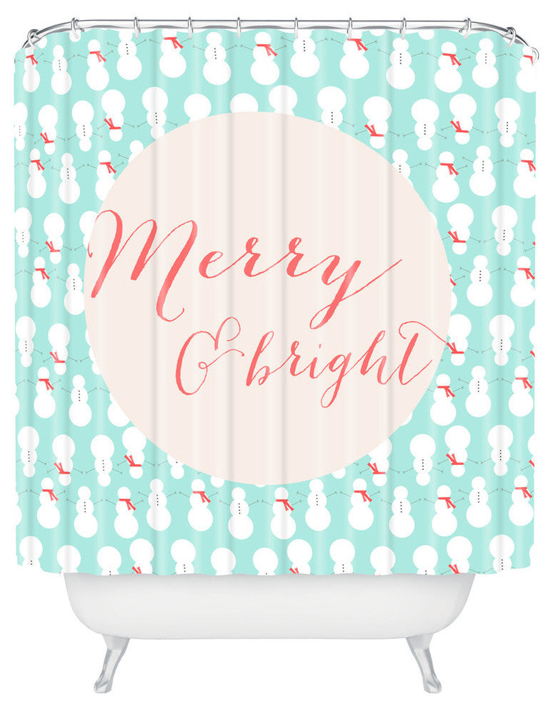 Deny Designs Allyson Johnson Merry And Bright Shower Curtain