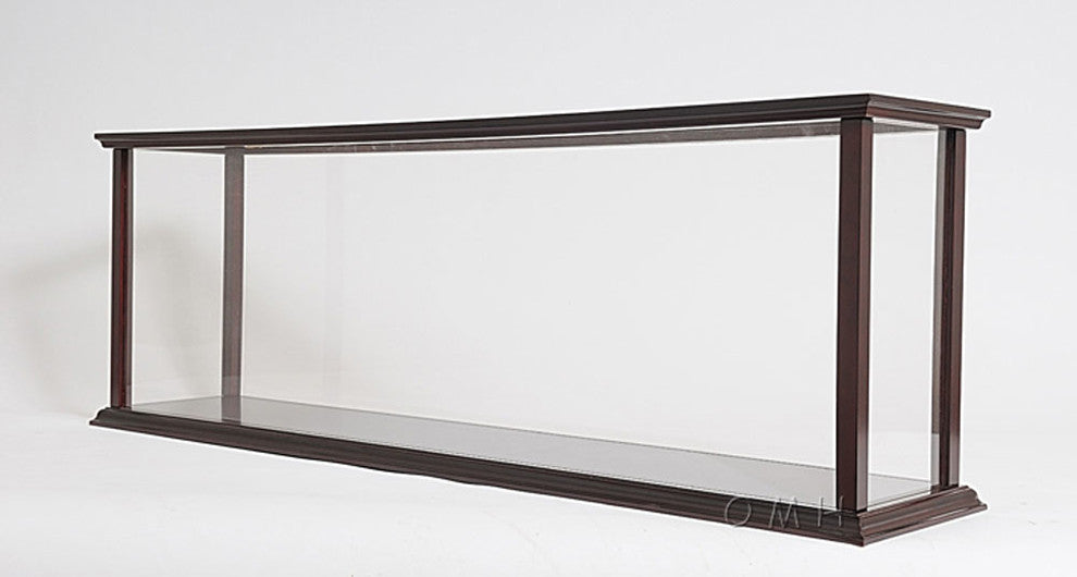 Display Case For Cruise Liner Mid Wooden Display Case for Model Ships