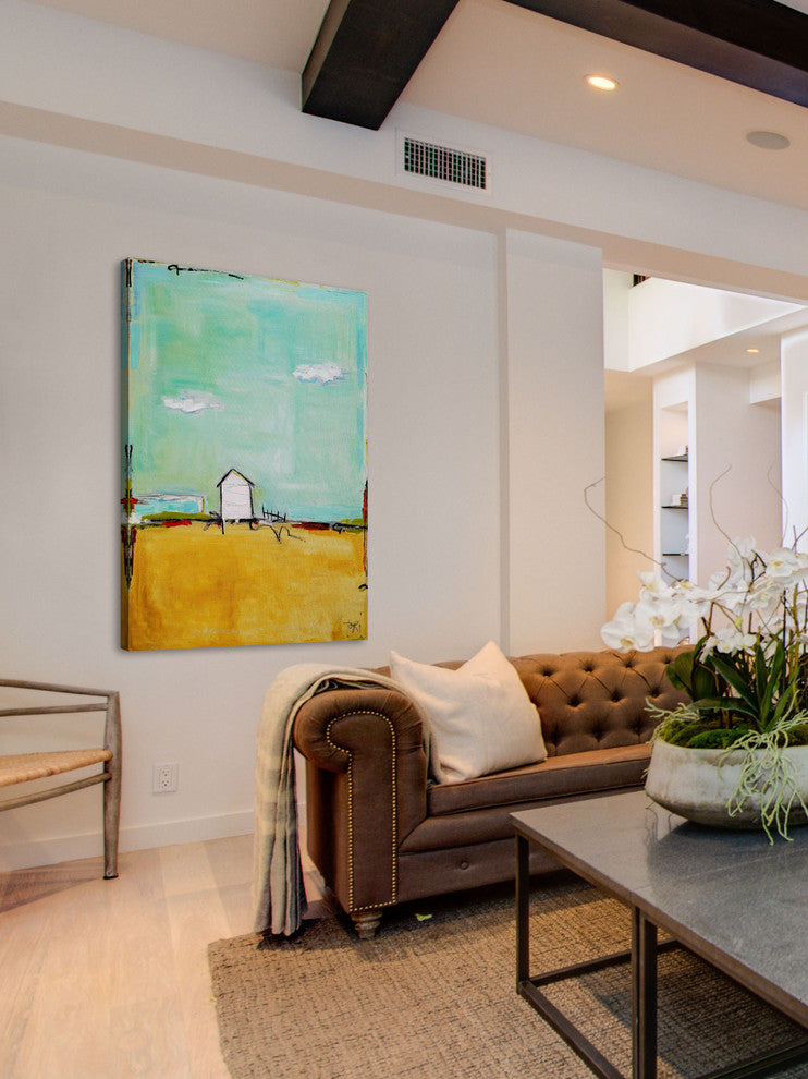 "Happiness Everyday" Painting Print on Canvas by Tori Campisi