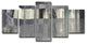 Ready2Hangart 'Inkd Xliii' 5-Piece Canvas Art Set