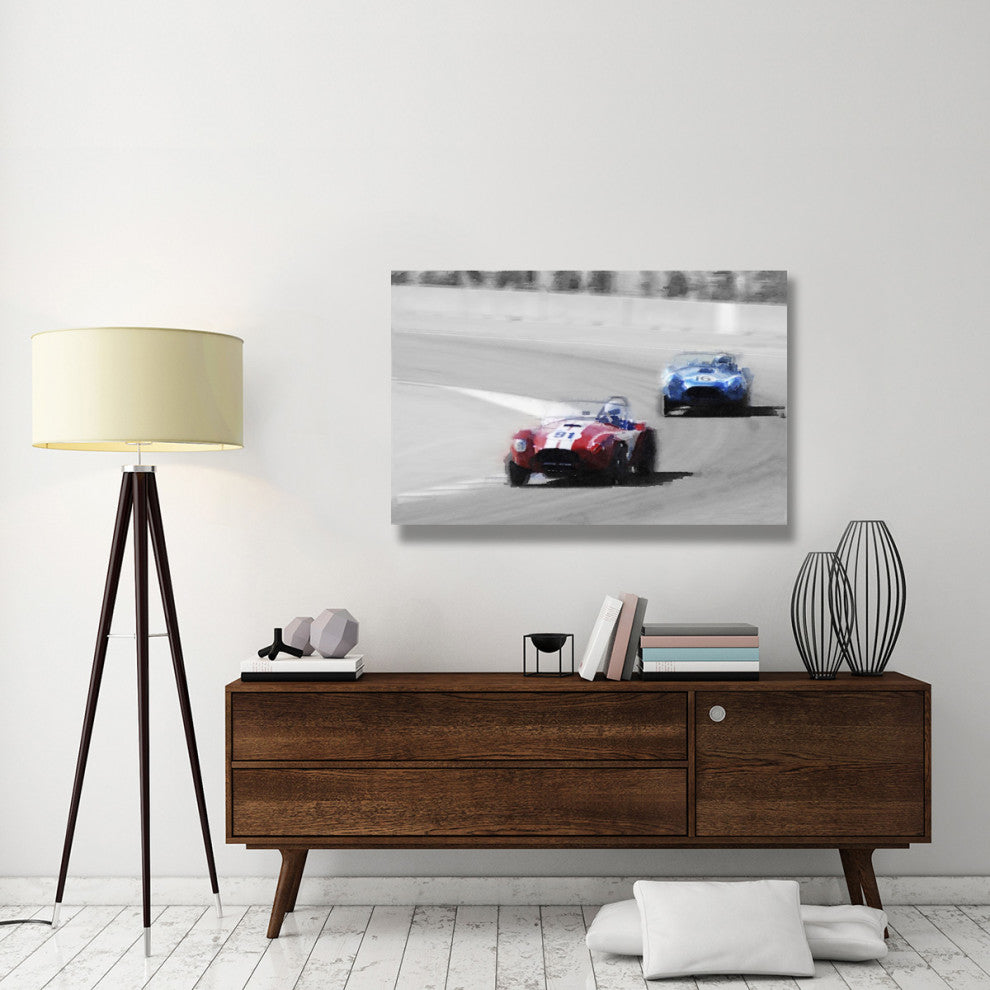 "AC Cobra Racing Monterey Watercolor" Fine Art Print