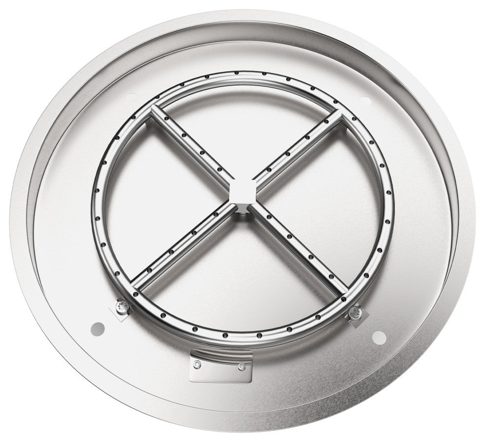 VEVOR Drop in Fire Pit Pan Gas Fire Pan 19" x 19" Fire Pit Pan Stainless Steel