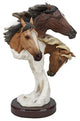 Decorative Wild Horse Tabletop Scultpure Statue Large