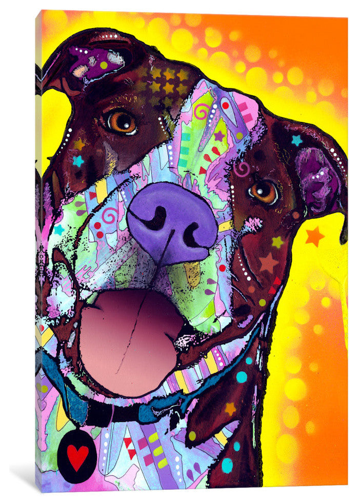 "Daisy Pit" Wrapped Canvas Art Print, 40x26x1.5