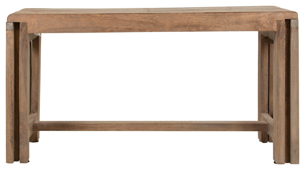 Remi Solid Wood Extendable Bench by East at Main, Sand