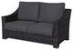 Bora Bora Wicker Rattan Love Seat with Olefin Cushion