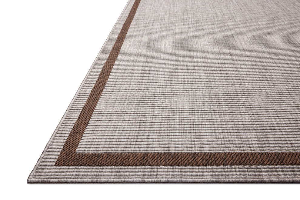Loloi Easton Dove / Coffee 18" x 18" Sample Rug